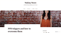 Desktop Screenshot of makingmoore.com